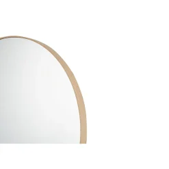 Miroir rond RIO 80 cm Finition chene vieilli MDF décor bois Design naturel et tendance