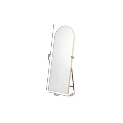 Miroir ROSALIA 60x160 cm Finition chene vieilli Grand miroir sur pied Charme rustique