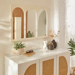 Miroir Sohane blanc 91x66cm - Atmosphera