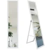 Miroir sur pied BD art pour dressing style scandinave 155x35,8 cm blanc 1 pc