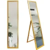 Miroir sur pied BD Art pour dressing style scandinave 155x35,8 cm couleur doré 1 pièce