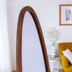 Miroir sur pied en bois de manguier Joyce