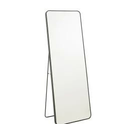 Miroir sur pied en verre noir 55x150 cm