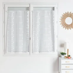 Modulable maille motif pois (60x160 cm - Blanc)