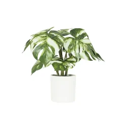 Monstera artificiel variegata toucher naturel 35cm