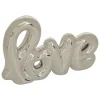 Mot à poser Love L. 21,4xP. 4xH. 14cm céramique assorti- Argent- Atmosphera