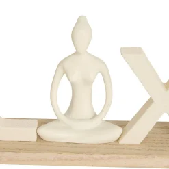 Mot à poser Yogi l.36cm assorti- Blanc- Atmosphera