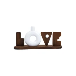 Mot déco à poser céramique et Mdf LOVE