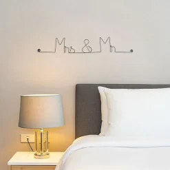 Mrs & Mr - Sculpture fil de fer 50-60 cm - Bijoux de mur
