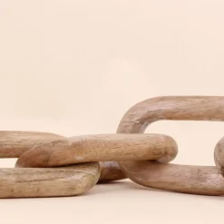 Objet déco chaîne en bois 47cm