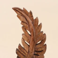 Objet déco feuille en bois 44cm