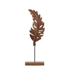 Objet déco feuille en bois 44cm