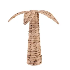 Objet déco palmier en jacinthe d'eau 36cm
