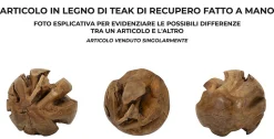 Objet Déco Rond en Teck 