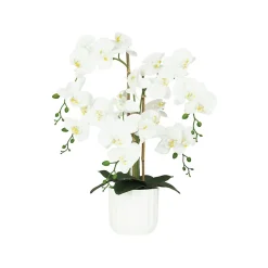 Orchidée artificielle toucher naturel 60cm