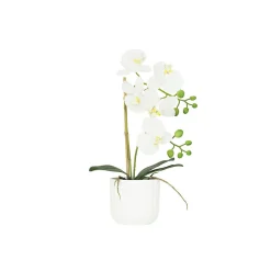 Orchidée artificielle toucher naturel 40cm