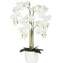 Orchidée artificielle toucher naturel 100cm
