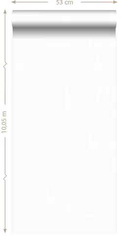 Origin Wallcoverings papier peint effet tricot blanc mat - 53 cm x 10.05 m - 347481