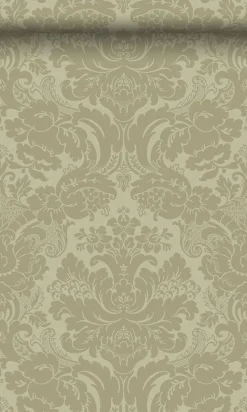 Origin Wallcoverings papier peint ornement kaki - 53 cm x 10.05 m - 347035