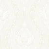Origin Wallcoverings papier peint à dessin baroque en velours blanc - 53 cm x 10.05 m - 346601