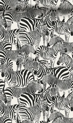 Origin Wallcoverings papier peint zèbres noir et blanc - 53 cm x 10.05 m - 347453