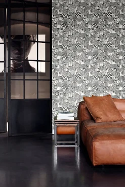 Origin Wallcoverings papier peint zèbres noir et blanc - 53 cm x 10.05 m - 347453