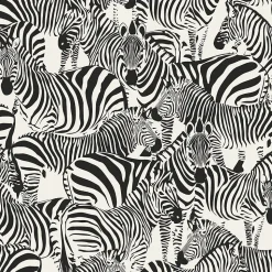 Origin Wallcoverings papier peint zèbres noir et blanc - 53 cm x 10.05 m - 347453