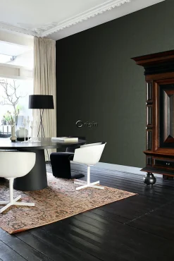 Origin Wallcoverings papier peint motif de carrellages avec imitation peau de serpent vert grisé - 53 cm x 10.05 m - 347787