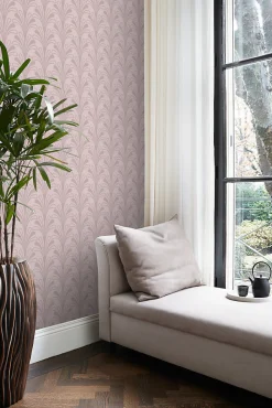 Origin Wallcoverings papier peint art déco lilas violet - 50 x 900 cm - 347969