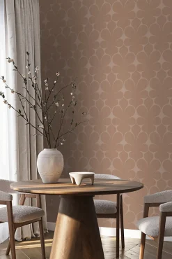 Origin Wallcoverings papier peint ornement rose terracotta - 50 x 900 cm - 347923