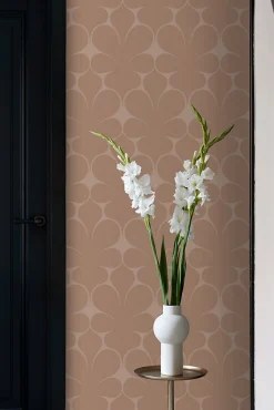 Origin Wallcoverings papier peint ornement rose terracotta - 50 x 900 cm - 347923