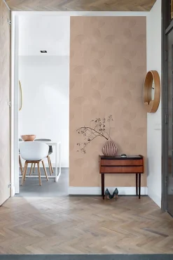 Origin Wallcoverings papier peint graphique 3D rose terracotta - 53 cm x 10.05 m - 348017