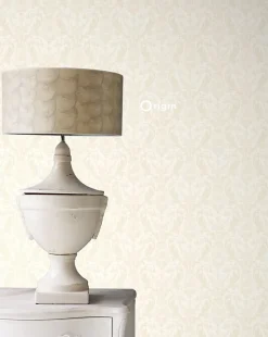 Origin Wallcoverings papier peint ornement blanc cassé - 53 cm x 10.05 m - 346215