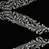 Origin Wallcoverings papier peint ornement noir mat et gris - 53 cm x 10.05 m - 345743