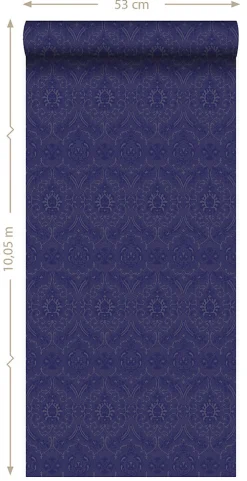 Origin Wallcoverings papier peint ornement violet - 53 cm x 10.05 m - 346245