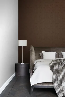 Origin Wallcoverings papier peint ornement marron et or brillant - 53 cm x 10.05 m - 345416