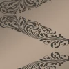 Origin Wallcoverings papier peint ornement bronze brillant et marron - 53 cm x 10.05 m - 345747
