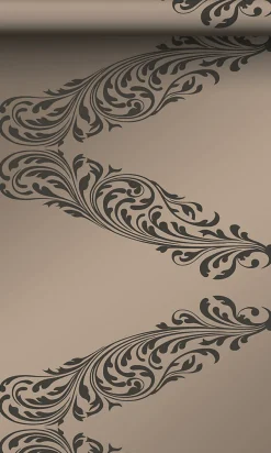 Origin Wallcoverings papier peint ornement bronze brillant et marron - 53 cm x 10.05 m - 345747