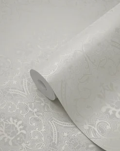 Origin Wallcoverings papier peint ornement blanc cassé - 53 cm x 10.05 m - 346241