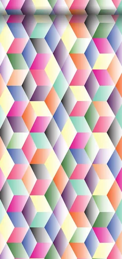 Origin Wallcoverings papier peint intissé XXL dessin graphique multicolore - 50 x 900 cm - 357206