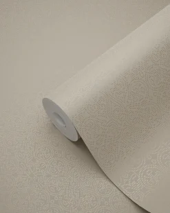 Origin Wallcoverings papier peint petits ornements beige crème - 53 cm x 10.05 m - 345443