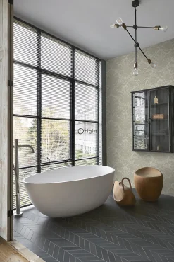 Origin Wallcoverings papier peint ornement marron clair - 53 cm x 10.05 m - 347034
