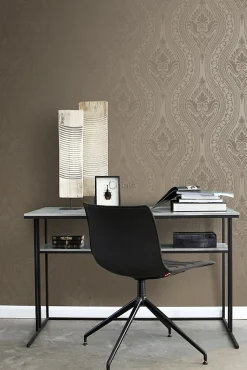 Origin Wallcoverings papier peint ornement bronze brillant - 53 cm x 10.05 m - 346630