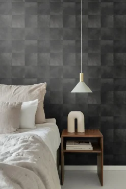 Origin Wallcoverings papier peint motif en peau d'animal gris charbon de bois - 53 cm x 10.05 m - 347326