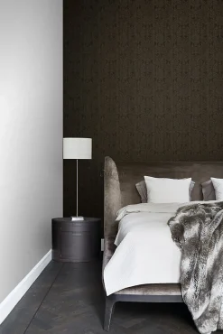 Origin Wallcoverings papier peint ornement noir - 53 cm x 10.05 m - 345417