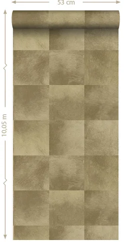 Origin Wallcoverings papier peint motif en peau d'animal marron - 53 cm x 10.05 m - 347324