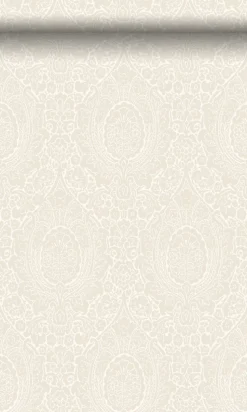 Origin Wallcoverings papier peint ornement blanc de fleur - 53 cm x 10.05 m - 345425