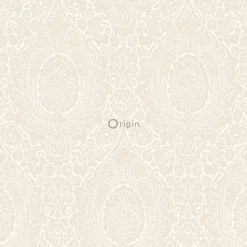 Origin Wallcoverings papier peint ornement blanc de fleur - 53 cm x 10.05 m - 345425