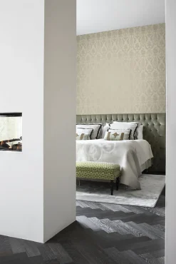 Origin Wallcoverings papier peint ornement taupe - 53 cm x 10.05 m - 326136