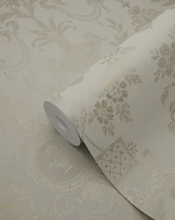 Origin Wallcoverings papier peint ornement taupe - 53 cm x 10.05 m - 326136